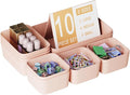 Plastic Drawer Organizers, Bathroom and Vanity Organizer Plastic Tray, Makeup by Homhut