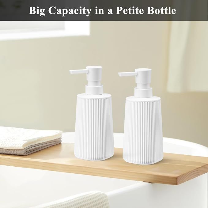 White 2 Pack Hand Soap Dispensers Set - Image 4