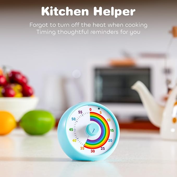 Visual Timer for Kids, 60-Minute Countdown for Classroom Office Kitchen - Image 6