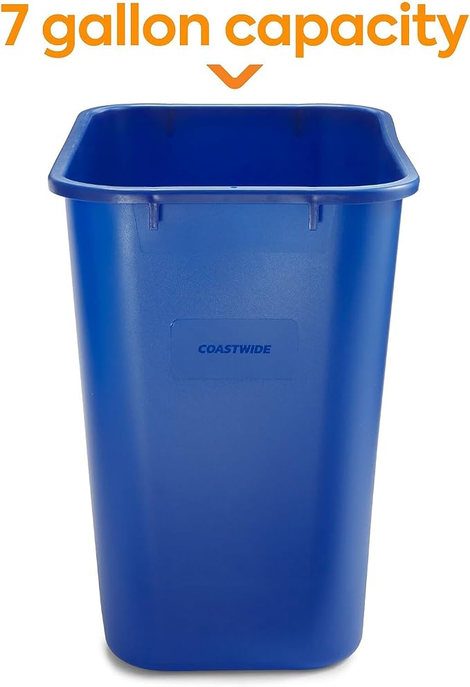 COASTWIDE Professional Plastic Indoor Recycling Wastebasket Without Lid - Image 2