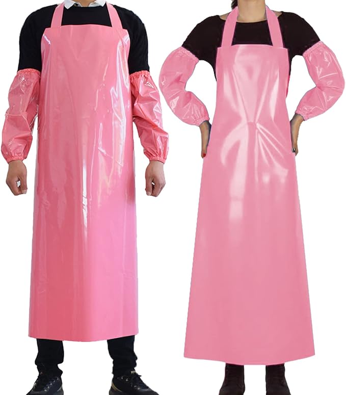 ELEBOX Waterproof Oil Proof Bib Apron Utility Apron Chemical Resistant Apron by ELEBOX