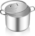 TeamFar 16QT Stock Pot, Stainless Steel Stockpot Large Induction Cooking Pot by TeamFar
