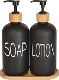 Black Soap Dispenser Bathroom Set, Set by DIDROOM