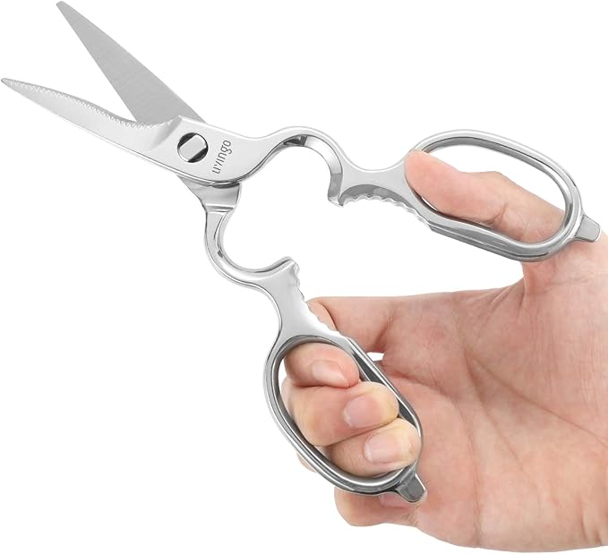 LIVINGO Kitchen Forged Shears Heavy Duty Come Apart Ultra Sharp Multi-function - Image 6