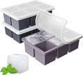 Large Ice Cube Tray for Whiskey: FDDBI Big Square Ice Cube Maker for Cocktail by FDDBI