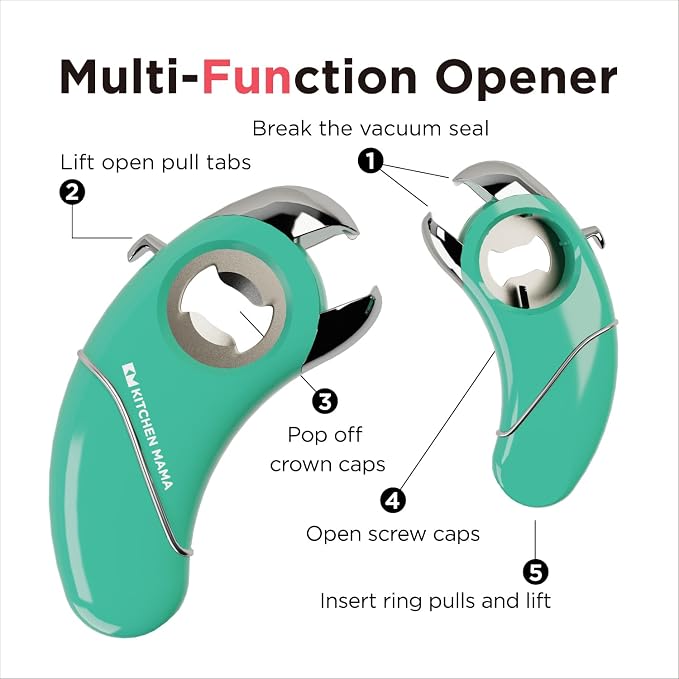Kitchen Mama Epic One Multifunction Opener: Magnetic Bottle Opener, Beer Soda - Image 2