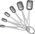 6PCS Narrow Measuring Spoons Set, Stainless Steel Measuring Spoon Fits in Spice by CreateHarmonyWithYourPet