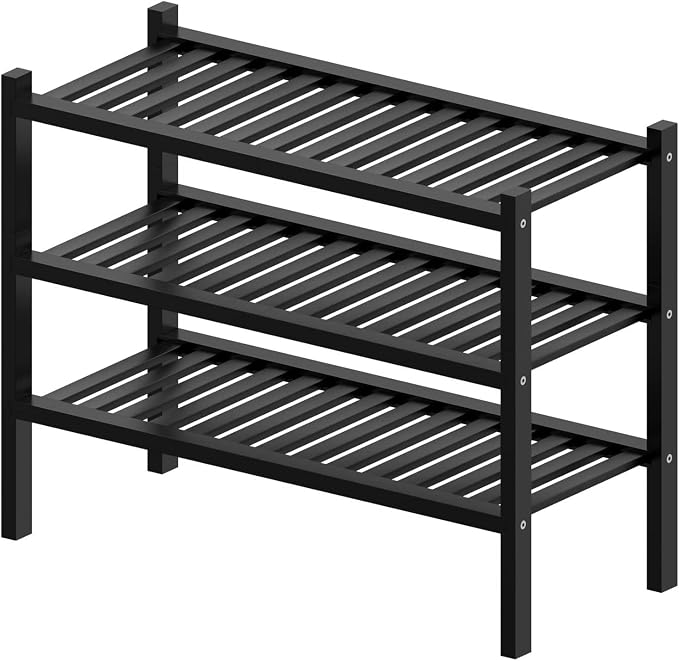 ROMGUAR CRAFT 3 Tier Bamboo Shoe Rack - Image 7