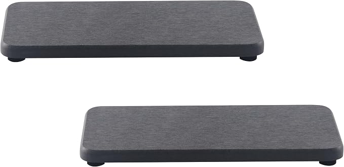 NiuYichee 2 Pcs Water Absorbing Stone Trays, Kitchen/Bathroom Sink Soap Dish by NiuYichee