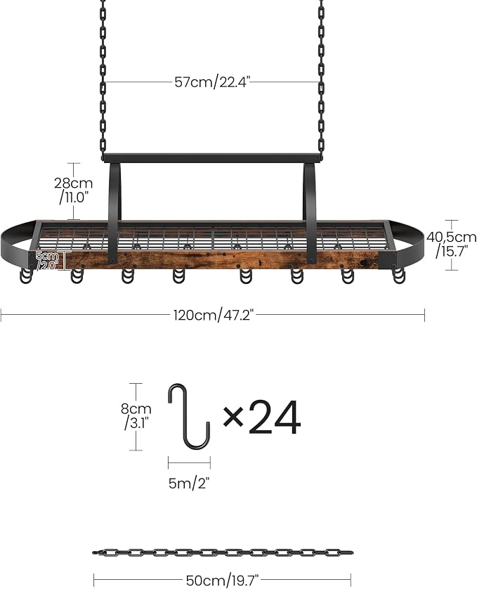 CHOEZON Hanging Pot Rack, Pot Hanger - Image 4