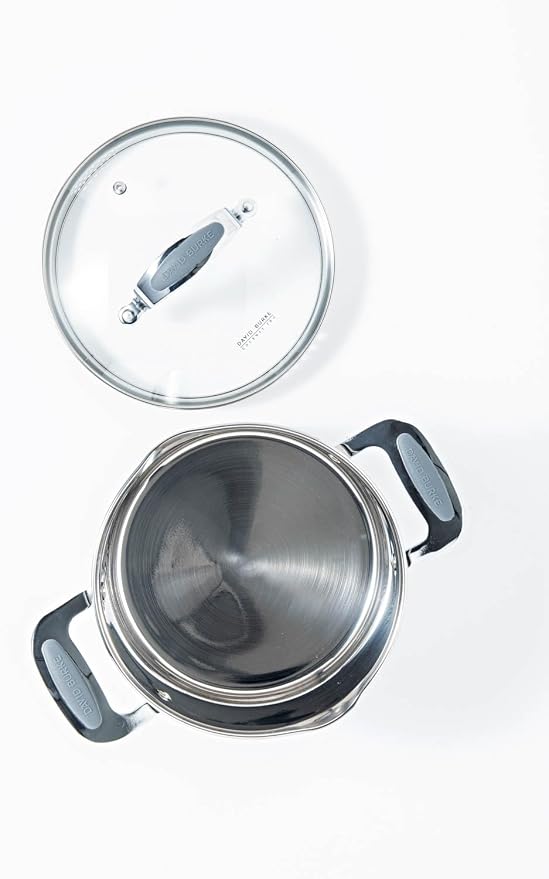 David Burke Gourmet Pro Stature Stainless Steel 4-Qt Sauce pot - Image 5