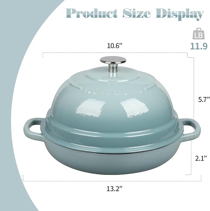 EDGING CASTING Enameled Cast Iron Dutch Oven Pot - Image 4