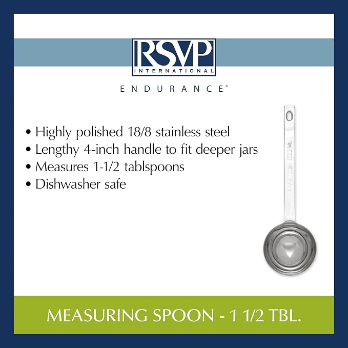 RSVP International Endurance Kitchen Collection Open Stock Measuring Spoon - Image 6