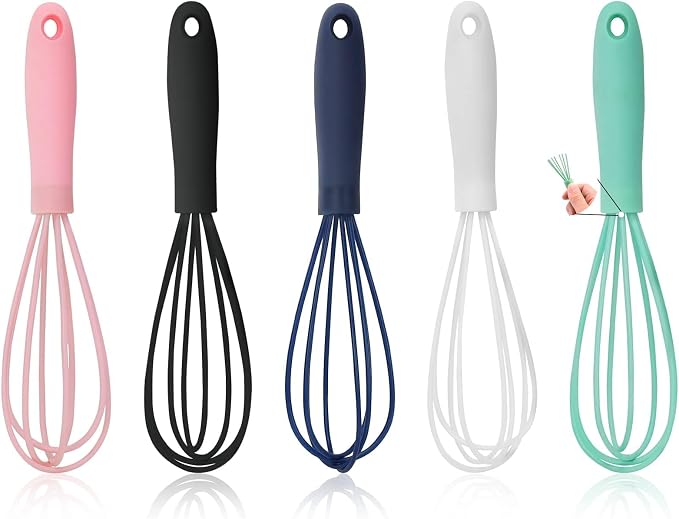 5 Pcs Silicone Mini Whisk by NCAM