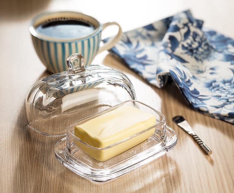 Abbott Collection Large Rectangle Covered Butter Dish with Lid