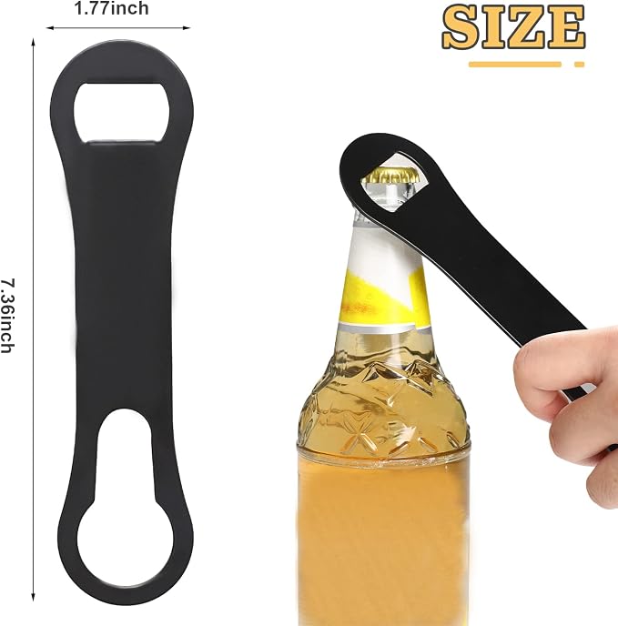 2 Pieces Bottle Opener and Pour Spout Remover Flat Bar Key - Image 5