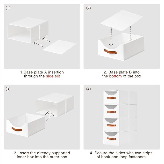 Homsorout Stackable Storage Drawers - Image 6
