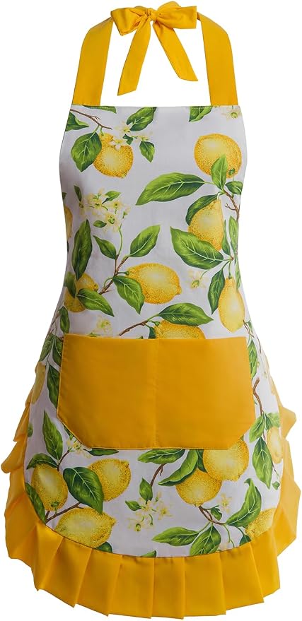 Vintage Floral Apron for Women by AlexVirtue