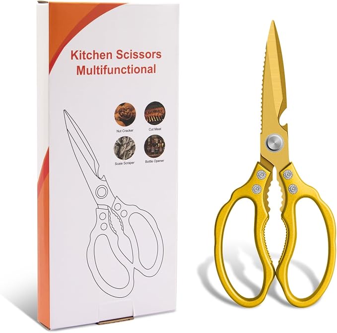 CGBE Kitchen Scissors, Heavy Duty Dishwasher Safe Food Scissors - Image 7
