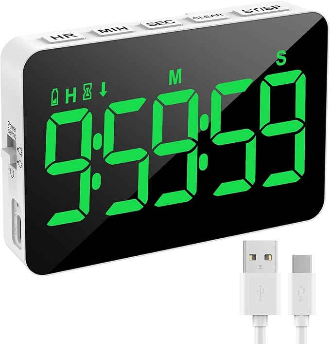 Rechargeable Digital Kitchen Timer by Samshowmakesyourkitchentechnologicalmodernandadvanced