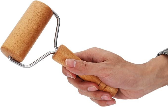 Watris Veiyi Small Rolling Pin, Non-Stick Pizza Roller, Dough Baker Roller Set - Image 4