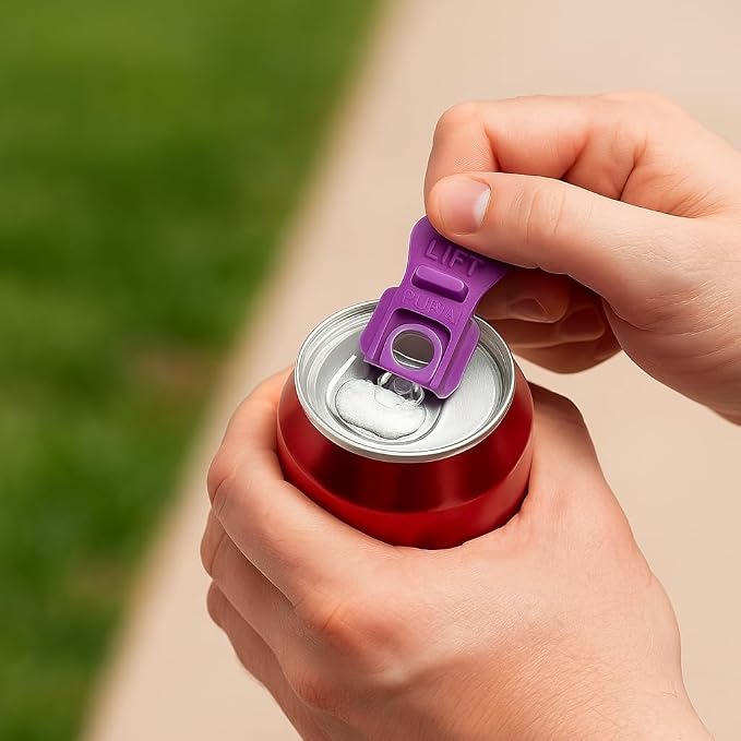 20 Pcs Can Tab Openers & Leak-Proof Drink Covers – One-Hand Soda Can Opener and - Image 2