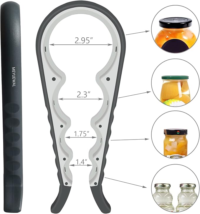 Jar Opener Bottle Opener for Weak Hands, 5 in 1 Multi-Function Can Opener - Image 2