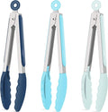 Hotec Silicone Kitchen Tongs for Cooking 9-Inch Serving Tongs by Hotec