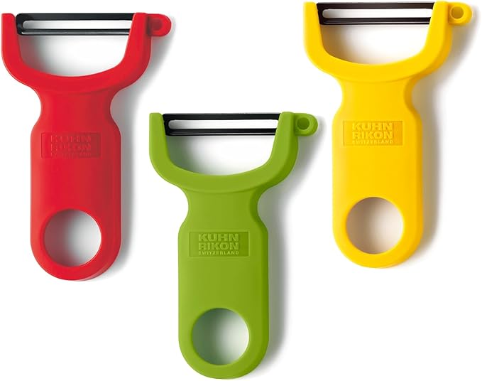 Kuhn Rikon Original Swiss Peeler 3-Pack Red/Green/Yellow by KuhnRikon