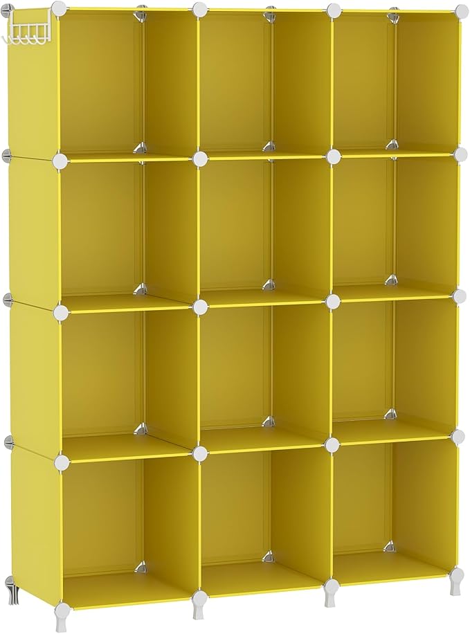 AWTATOS Cube Storage Organizer, Storage Cubes Shelves, 12 Cube Closet by AWTATOS