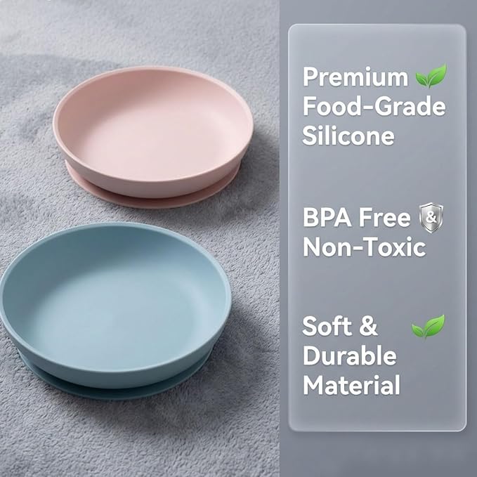 Meow&Woof Nonslip Pet Food Mat, 2 Pack Silicone Cat Food Bowl - Image 6