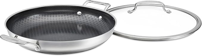 Cuisinart FusionPlus Hybrid Stainless Steel Cookware, 12-Inch Everyday Pan by Cuisinart