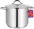 Stainless Steel Stockpot with Tempered Glass Lid 19 Quart, Durable 18/0 by Unknown