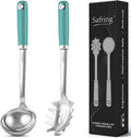 Safring Stainless Steel Soup Ladle and Spaghetti Spoon Set, Heat Resistant by Safring