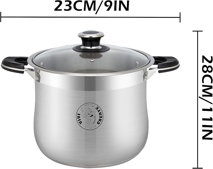 Vivicreate 14.5 Quart Stainless Steel Stock Pot - Image 2