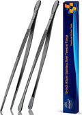 JETKONG 2 Pcs 18 Inch Stainless Steel Grill Tongs Heavy Duty Giant Tweezer Tongs by JETKONG