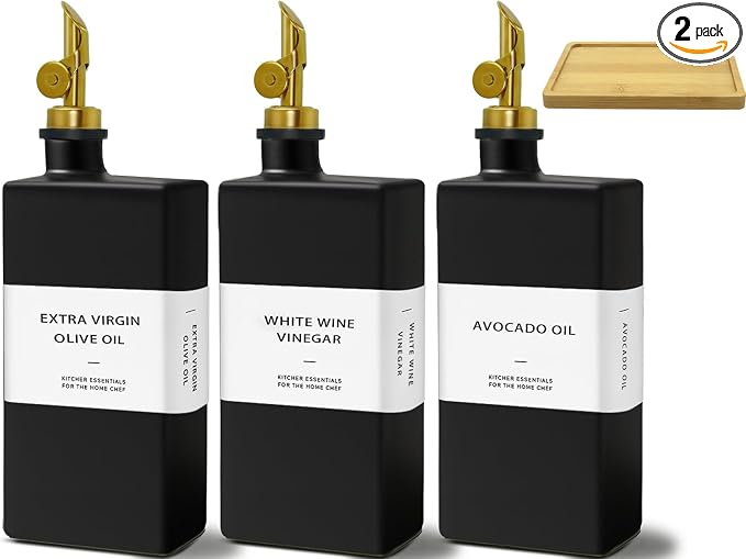 Olive Oil Dispenser Bottle for Kitchen by Gelury