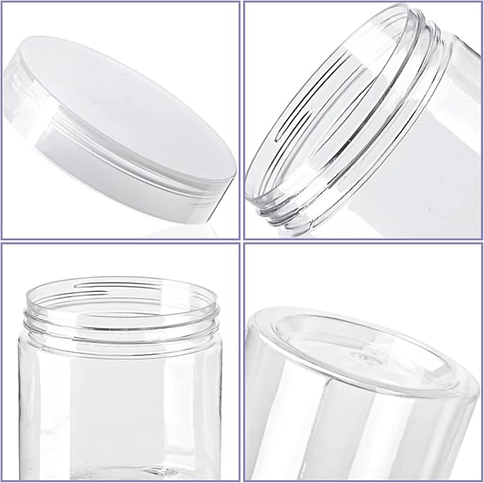 20 Pack 4oz Clear Plastic Jars - Image 3