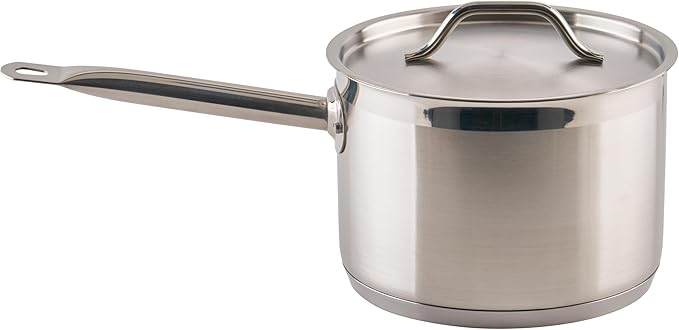 Winco Heavy-Duty Stainless Steel Sauce Pan by Winco