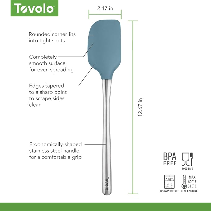 Tovolo Flex-Core Silicone Spatula Metal Handle - Image 6
