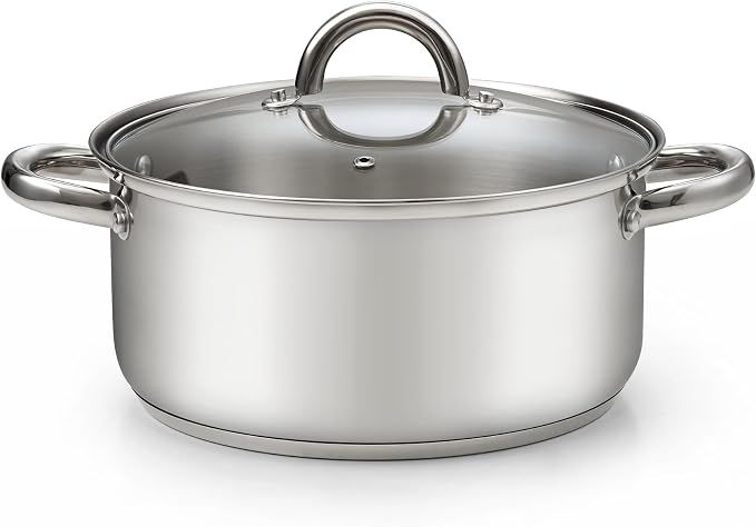 Cook N Home 5.5-Quart Sauce Pot Stainless Steel Stockpot by CookNHome