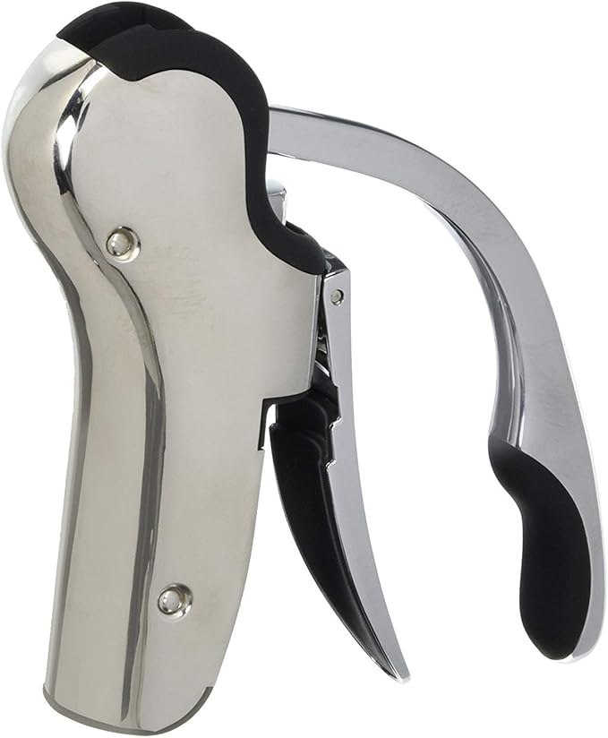 Stainless Steel Wine Opener Compact Vertical Corkscrew Wine Bottle Opener by KEISSCO