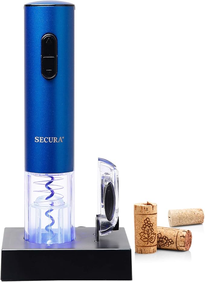 Secura Electric Wine Opener, Automatic Electric Wine Bottle Corkscrew Opener by Secura