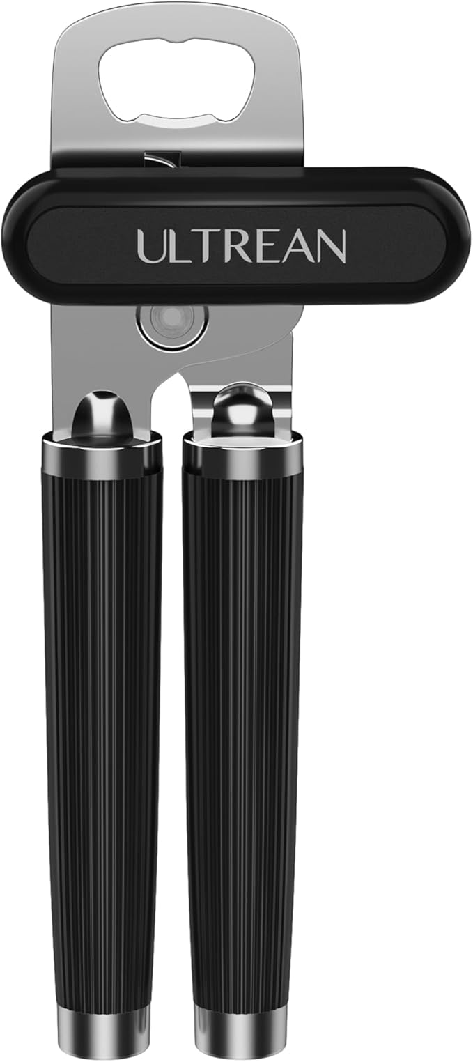 Ultrean Manual Can Opener Bottle Opener, Heavy Duty Stainless Steel Smooth Edge by Ultrean