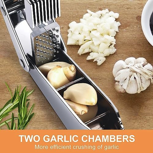 2-in-1 Garlic Press and Slicer