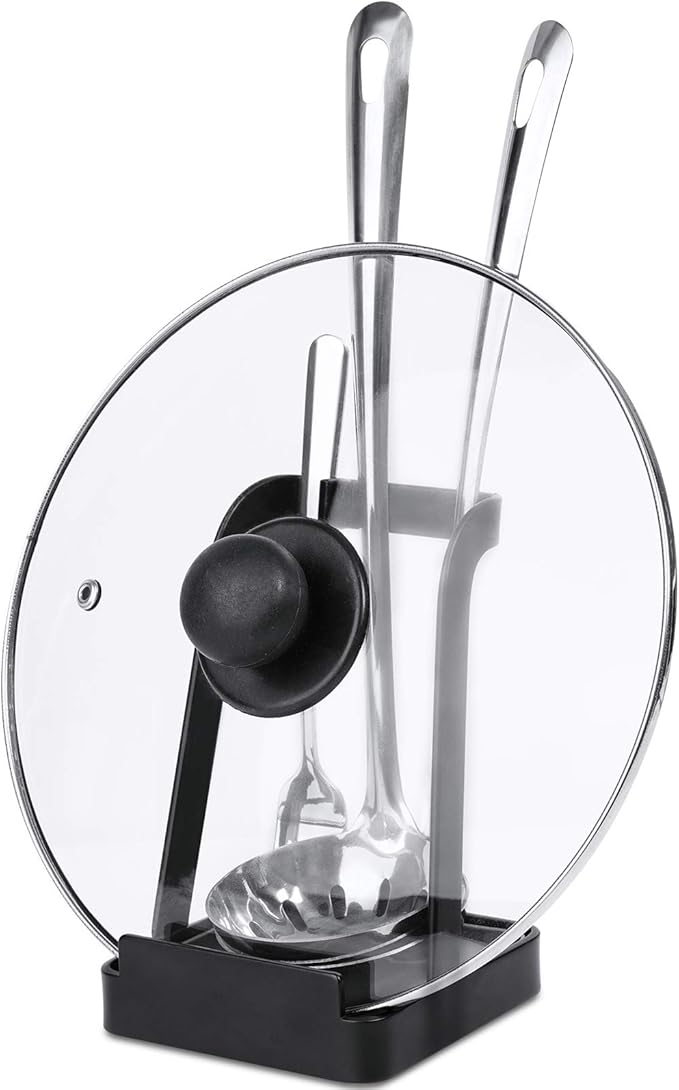 NiHome Versatile Pot Lid Ladle Holder Multipurpose Spatula Pad Book Cutting by NiHome
