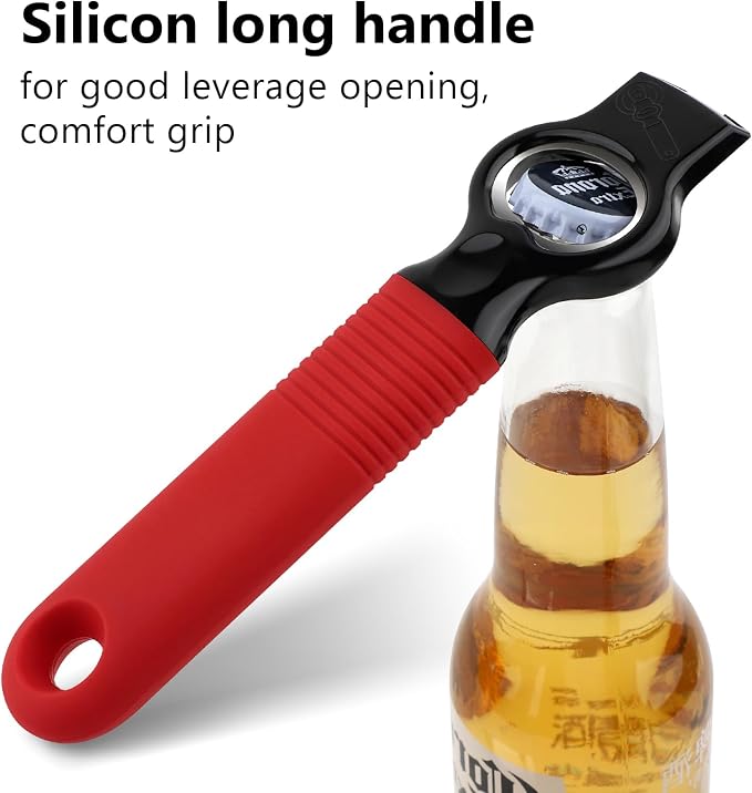 2-Pack Magnetic Beer Bottle Opener & Soda Can Opener, 2-in-1 Bottle Opener and - Image 4
