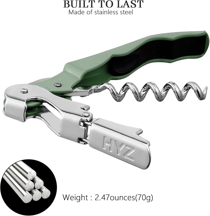 HYZ 2-Pack Wine Opener Waiter Corkscrew, Professional Wine Key - Image 5