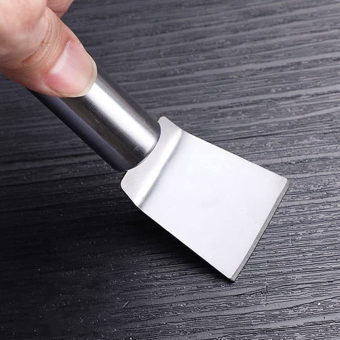Kitchen Stove Cleaning Brush + Scraper Tool Set, Brass Wire Brushes - Image 6
