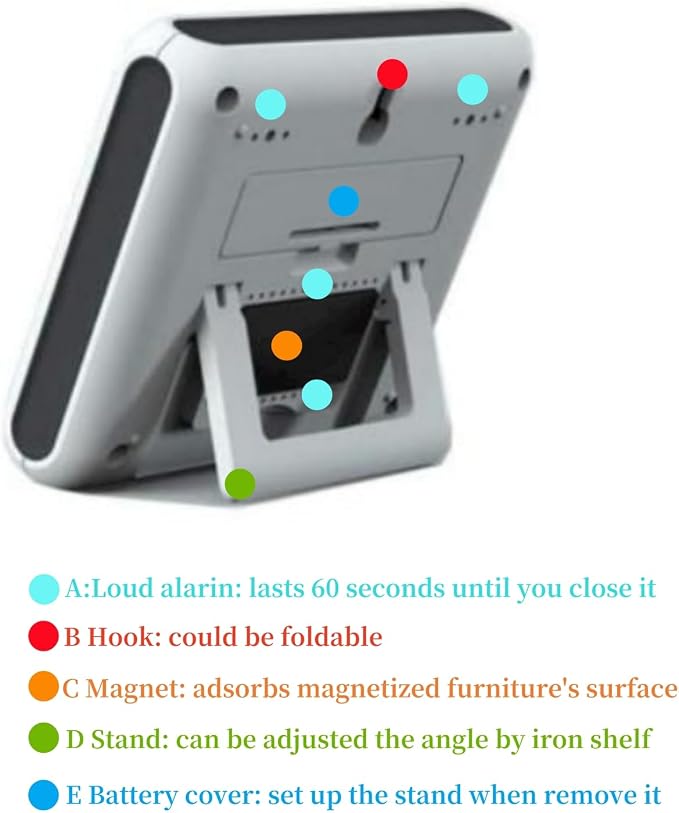 Magnetic Digital Clock for Kitchen - Image 3